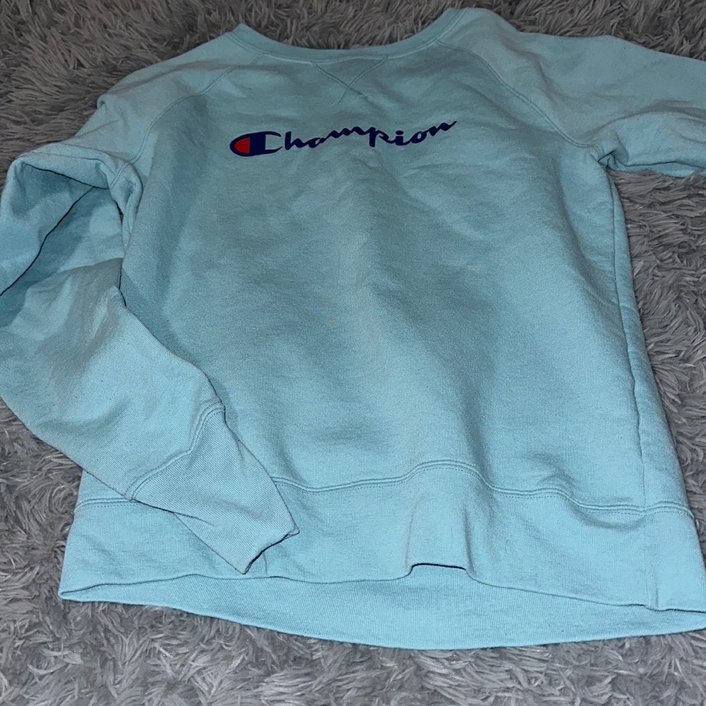 Blue champion crewneck